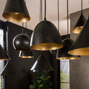Metalarte XXL 6+6+6-lichts - Artic zwarte hanglamp