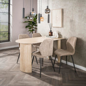 Sferora Tricolore 4+3-lichts - Arctic zwarte hanglamp