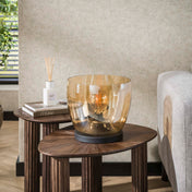 Upara L 1-licht - amberglazen vloerlamp