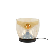 Upara L 1-licht - amberglazen vloerlamp