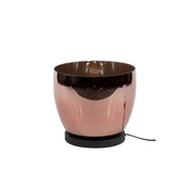 Upara L 1-lichts - koperkleurige glazen vloerlamp