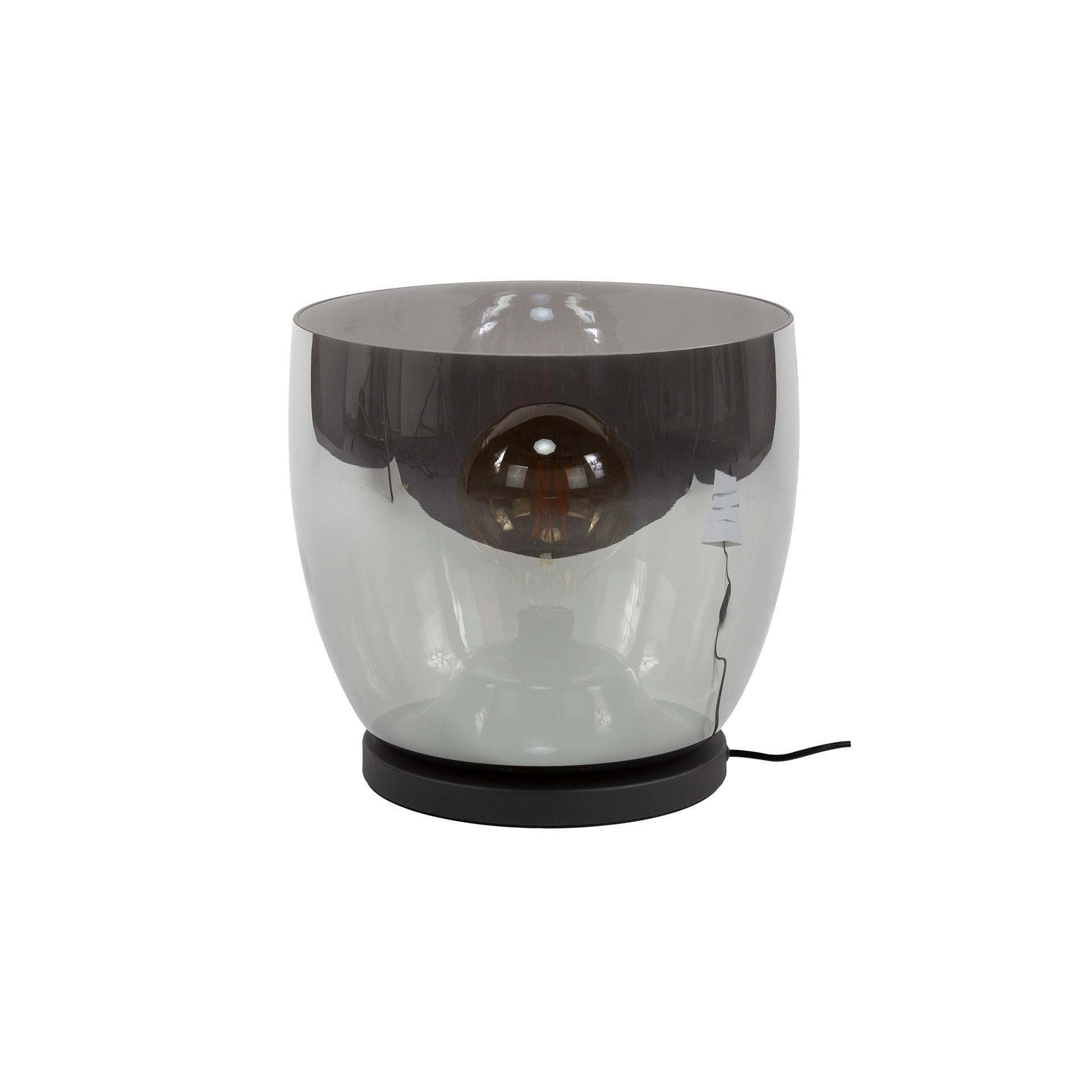 Upara XL 1-licht - rookgrijs glazen vloerlamp