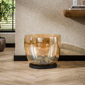 Upara XXL 1-lichts - vloerlamp van amberkleurig glas