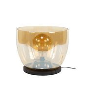 Upara XXL 1-lichts - vloerlamp van amberkleurig glas