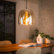 Drifora Glas 1-lichts - Amberglazen hanglamp
