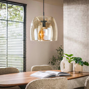 Drifora Glas 1-lichts - Amberglazen hanglamp