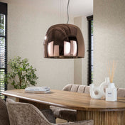Drifora Glass XL 1-lichts - Koperen glazen hanglamp
