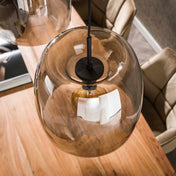 Drifora Glass 3-lichts - Rookgrijs glazen hanglamp