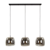 Drifora Glass 3-lichts - Rookgrijs glazen hanglamp