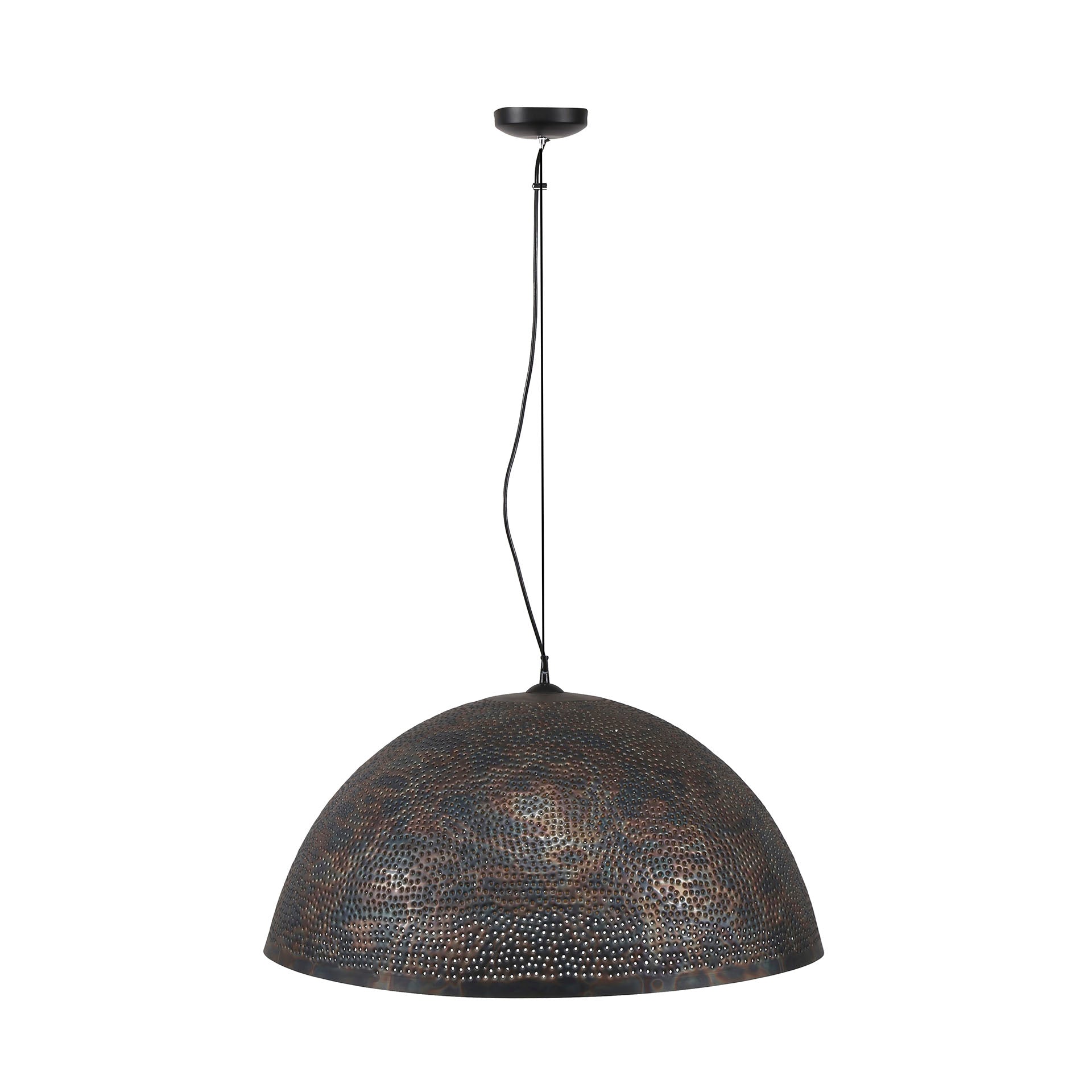 Puncera 1-lichts Ø70cm - Zwartbruine hanglamp