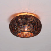 Armora zwartbruine 1-lichts plafondlamp