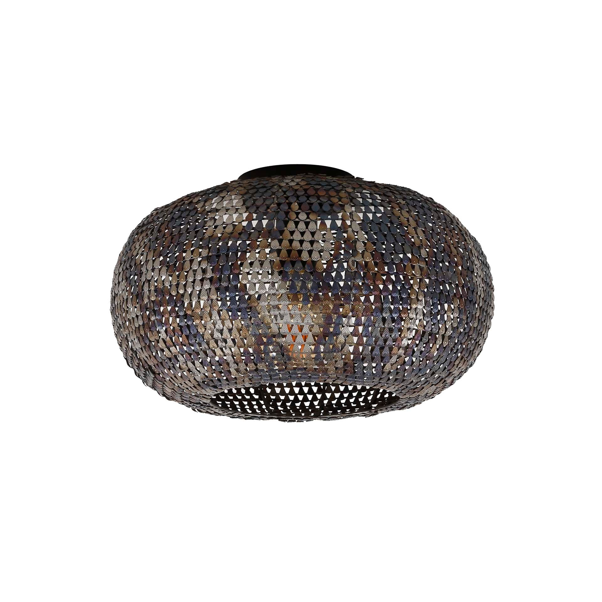 Armora zwartbruine 1-lichts plafondlamp