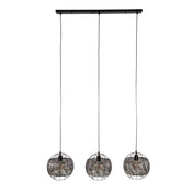 Armora Open 3-lichts - Zwartbruine hanglamp