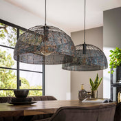 Armora Open 2-lichts Ø60cm - Zwartbruine hanglamp