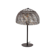 Armora zwartbruin metalen 1-lichts tafellamp - 55 cm