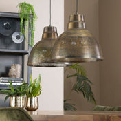 Screna 2-lichts - Antiek bronzen hanglamp