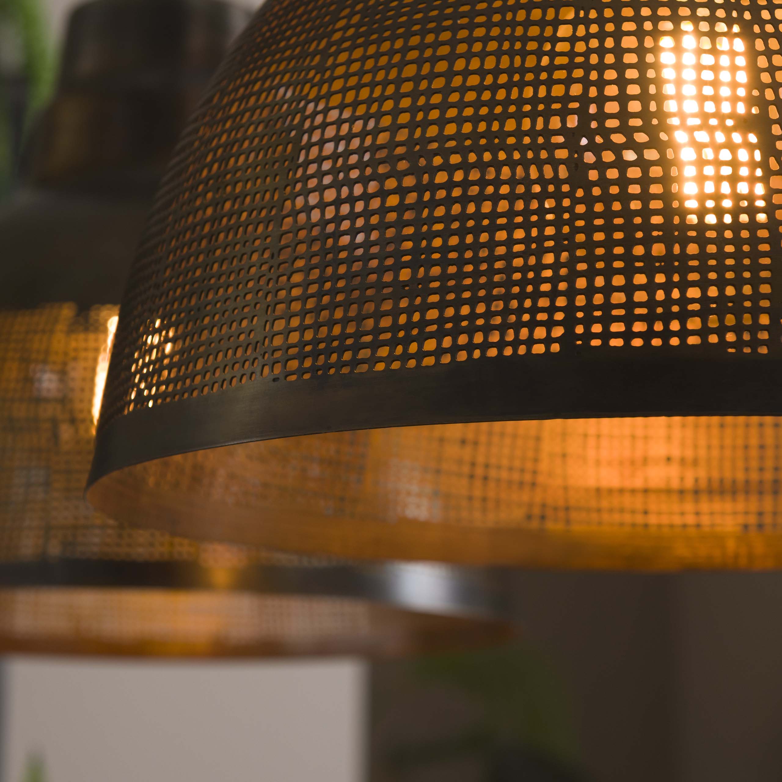 Screna 2-lichts - Antiek bronzen hanglamp