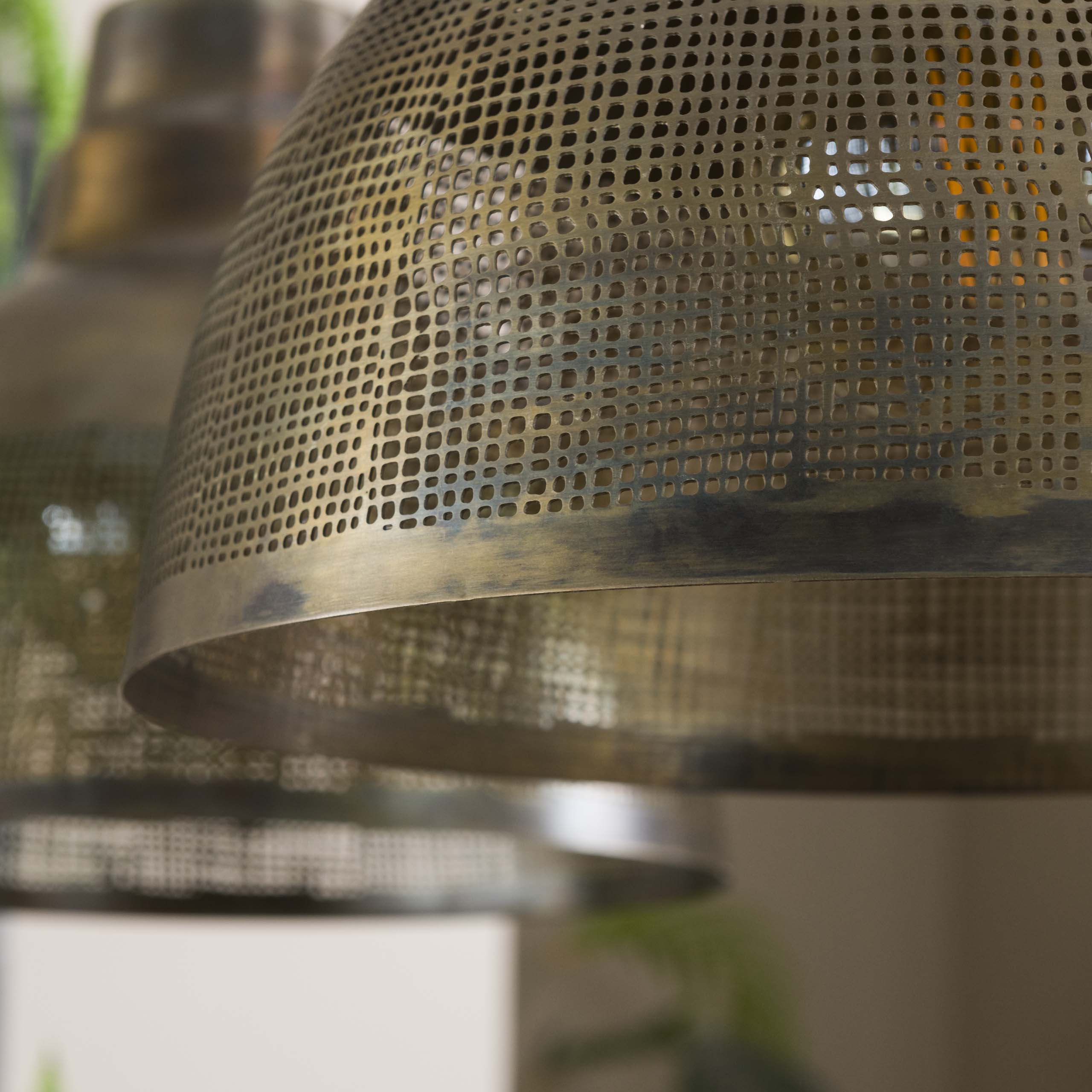 Screna 2-lichts - Antiek bronzen hanglamp