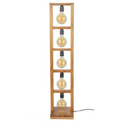Modara 5-lichts - massief acacia vloerlamp