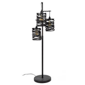 Spindra drielamp - leigrijze vloerlamp