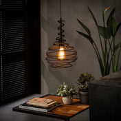 Spinara 1-lichts - Zwarte hanglamp
