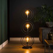 Turnara 3-lichts - antracietkleurige vloerlamp