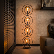 Turnara 4-lichts - antraciet vloerlamp
