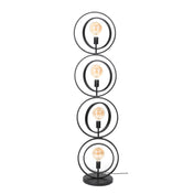 Turnara 4-lichts - antraciet vloerlamp