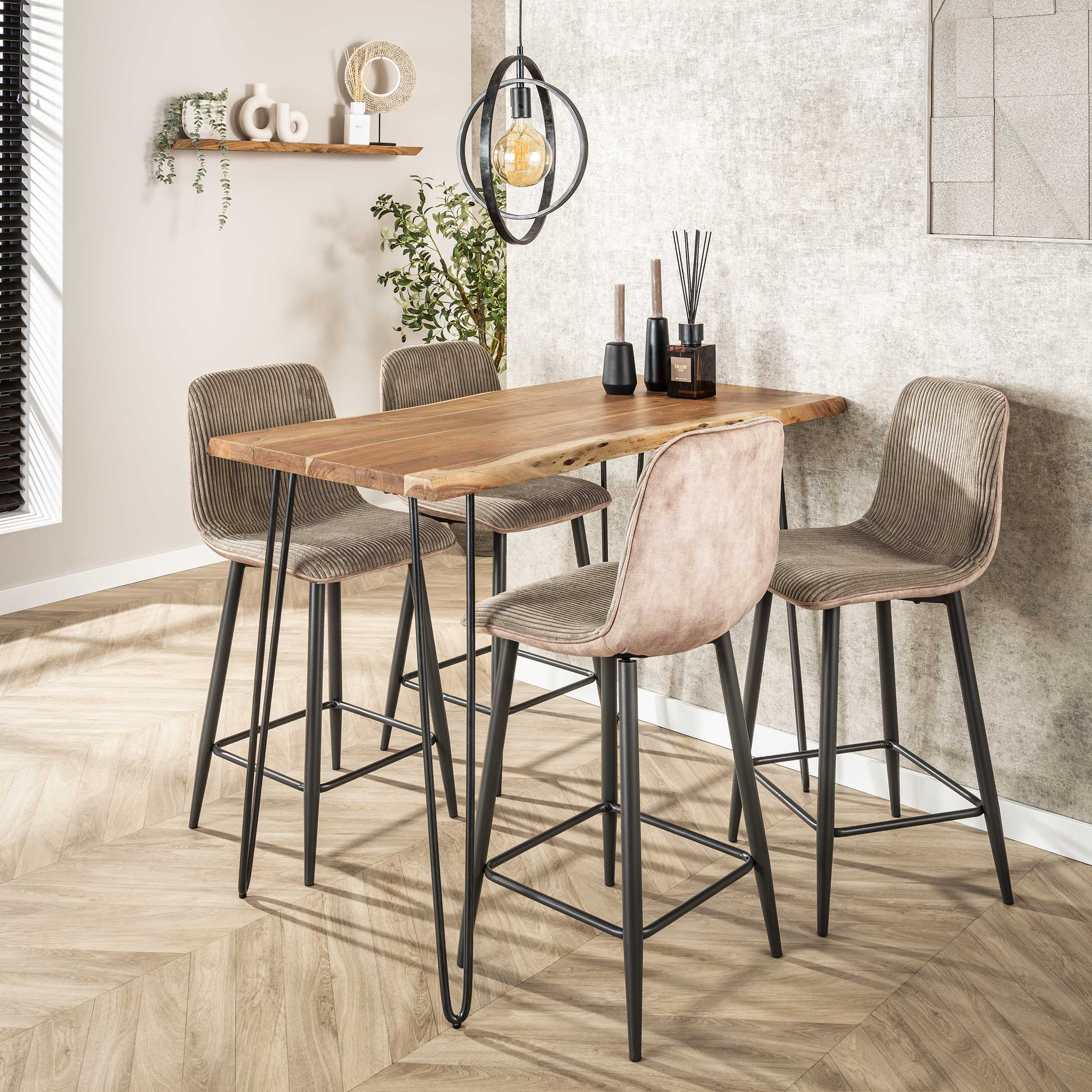 Turnara 1-lichts - Houtskoolkleurige hanglamp