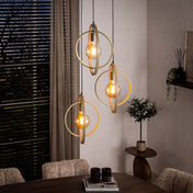 Turnara gelaagde 3-lichts - Beige hanglamp