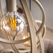 Turnara gelaagde 3-lichts - Beige hanglamp