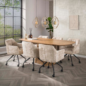 Turnara 3-lichts - Beige hanglamp