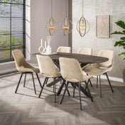 Turnara 3-lichts - Beige hanglamp