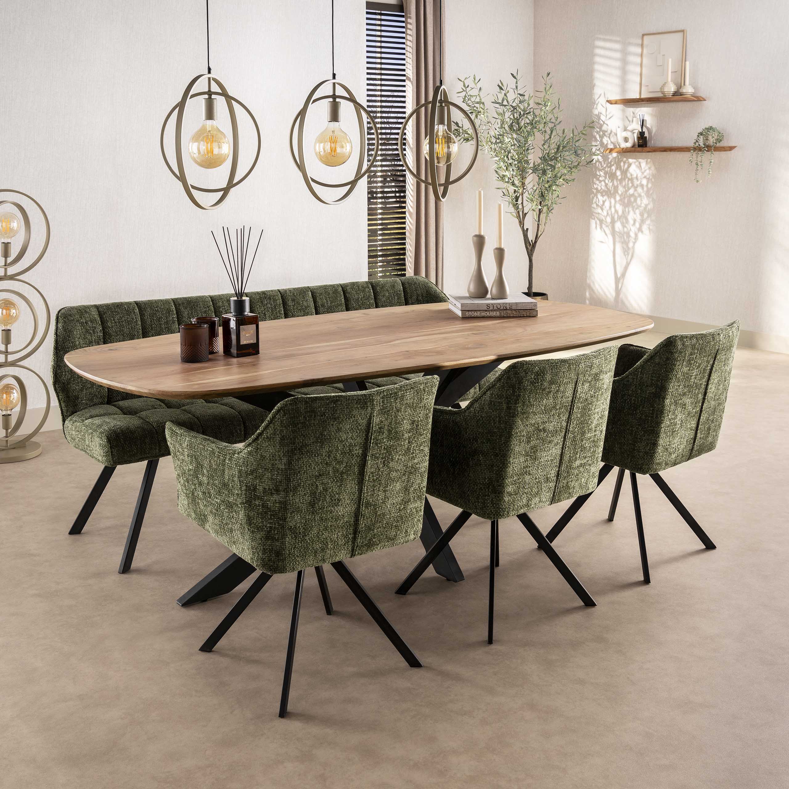 Turnara 3-lichts - Beige hanglamp