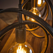 Turnara 3-lichts - Houtskoolkleurige hanglamp