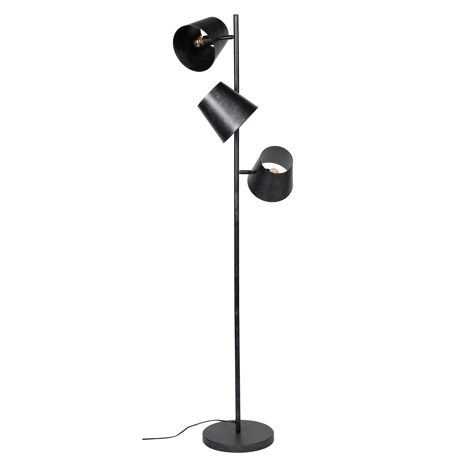 Kinetra 3-lichts - antraciet vloerlamp