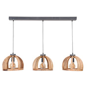 Orbora 3-lichts - Massief mango hanglamp