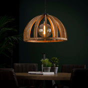 Orbora 1-lichts Ø60cm - Massief mango hanglamp