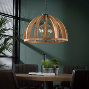 Orbora 1-lichts Ø60cm - Massief mango hanglamp