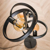 Hovera 3-lichts - antracietkleurige vloerlamp