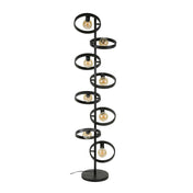 Hovera vloerlamp (8 lichtpunten) - houtskool
