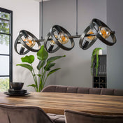 Hovera 6-lichts - Houtskool hanglamp