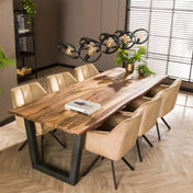 Hovera 8-lichts - Houtskool hanglamp