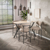Sepora 5+4-lichts - Siena bruine hanglamp