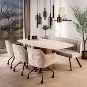 Sepora 5+4-lichts - Siena bruine hanglamp