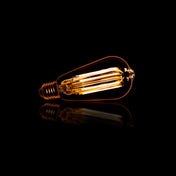 Fannur LED-gloeilamp [ST64] filament druppel / Amberkleurig glas