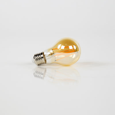 Fannur lichtbol LED [A60] filament peer / amber glas