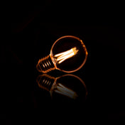 Fannur LED lamp [G60] filament globe Ø6cm / Amber glas