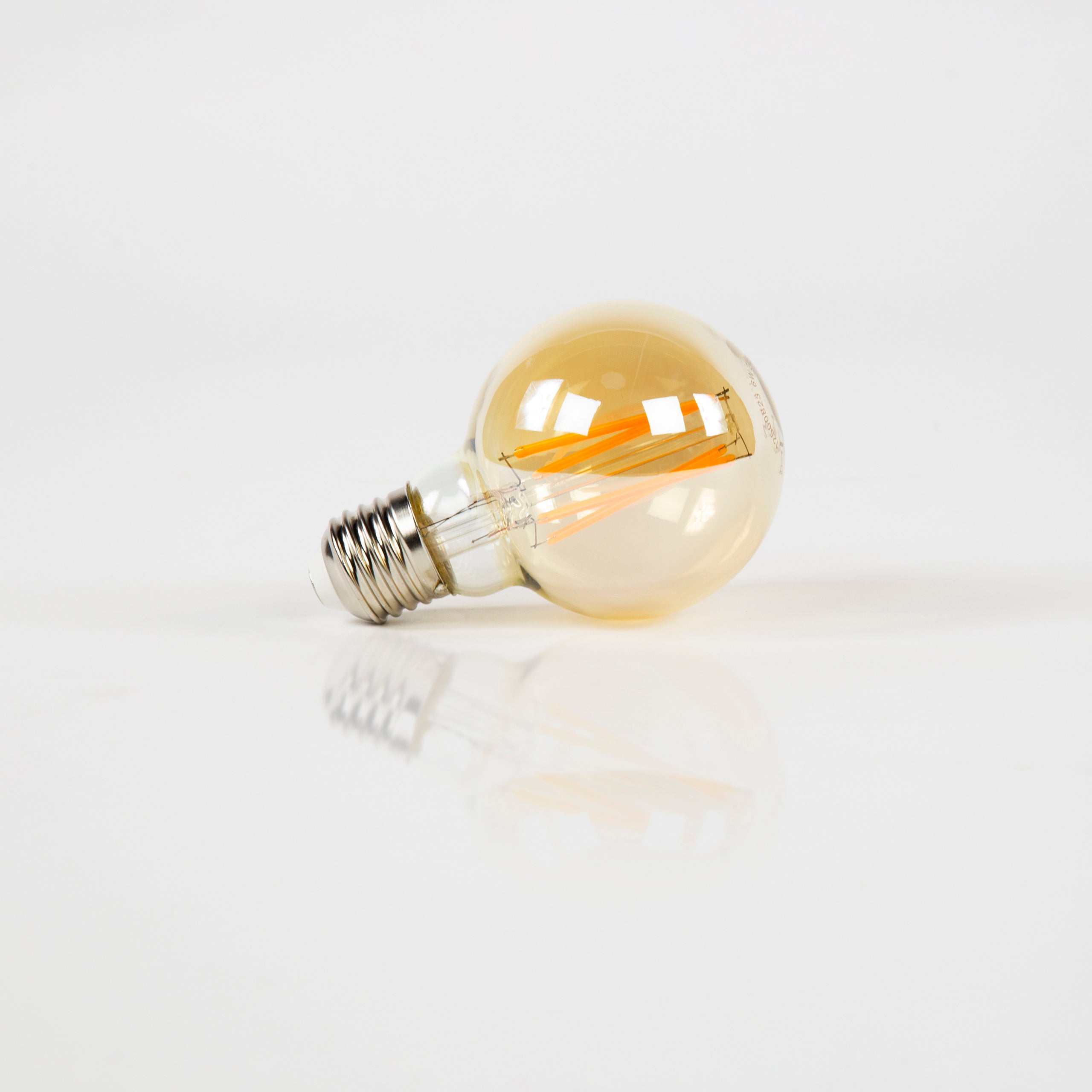 Fannur gloeilamp LED [G70] filament bol Ø7cm / Amber glas