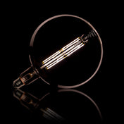 Fannur ledlamp [G200] filament globe Ø20cm / Rookgrijs glas